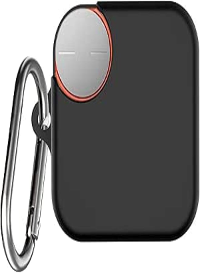 USTIYA Case for Nothing CMF Buds Pro 2 Case Silicone Protective Cover Anti-Shock Case with Keychain Carabiner Headphone Accessories (Black)
